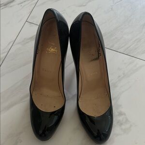 Christian Louboutin Black Patent Leather Heels